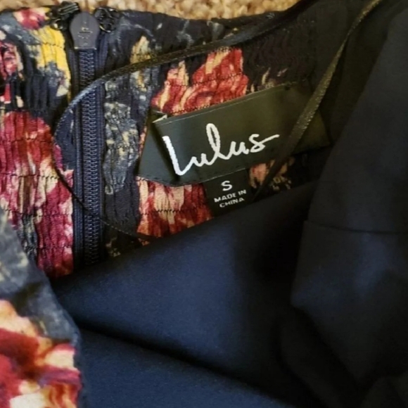 NWT Lulu's Floral Strapless Dress Size Small - Picture 6 of 6